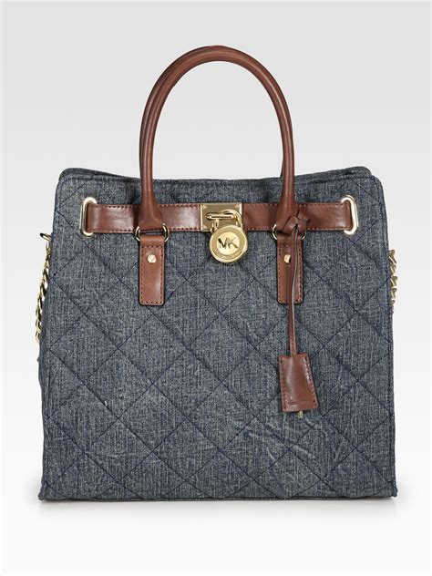 michael kors tote bag denim